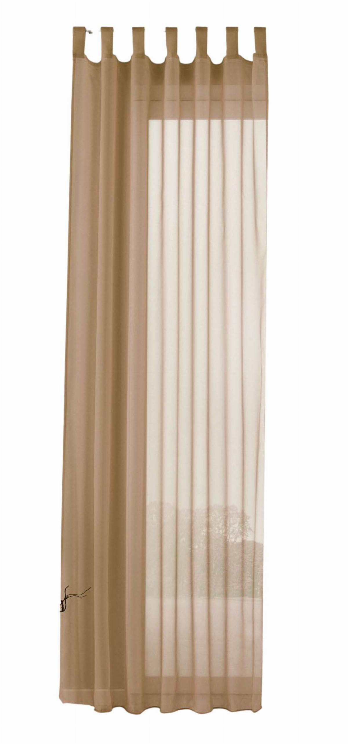 Gardinenbox Schlaufenschal Sand 140x175 cm