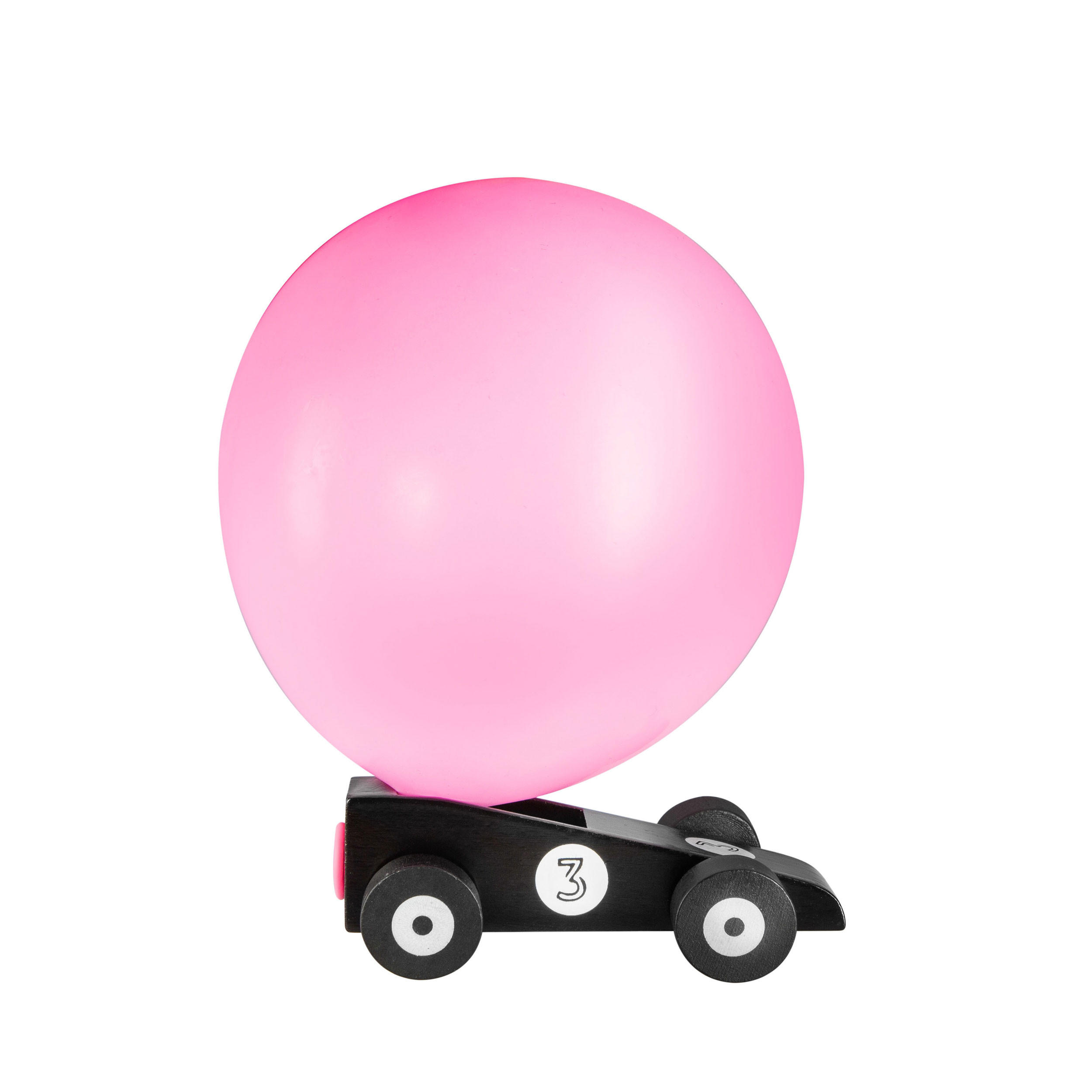 LUFTBALLONAUTO Blackstar, Kiefernholz, Schwarz - Schwarz, Holz (6/3.5/11.5cm)