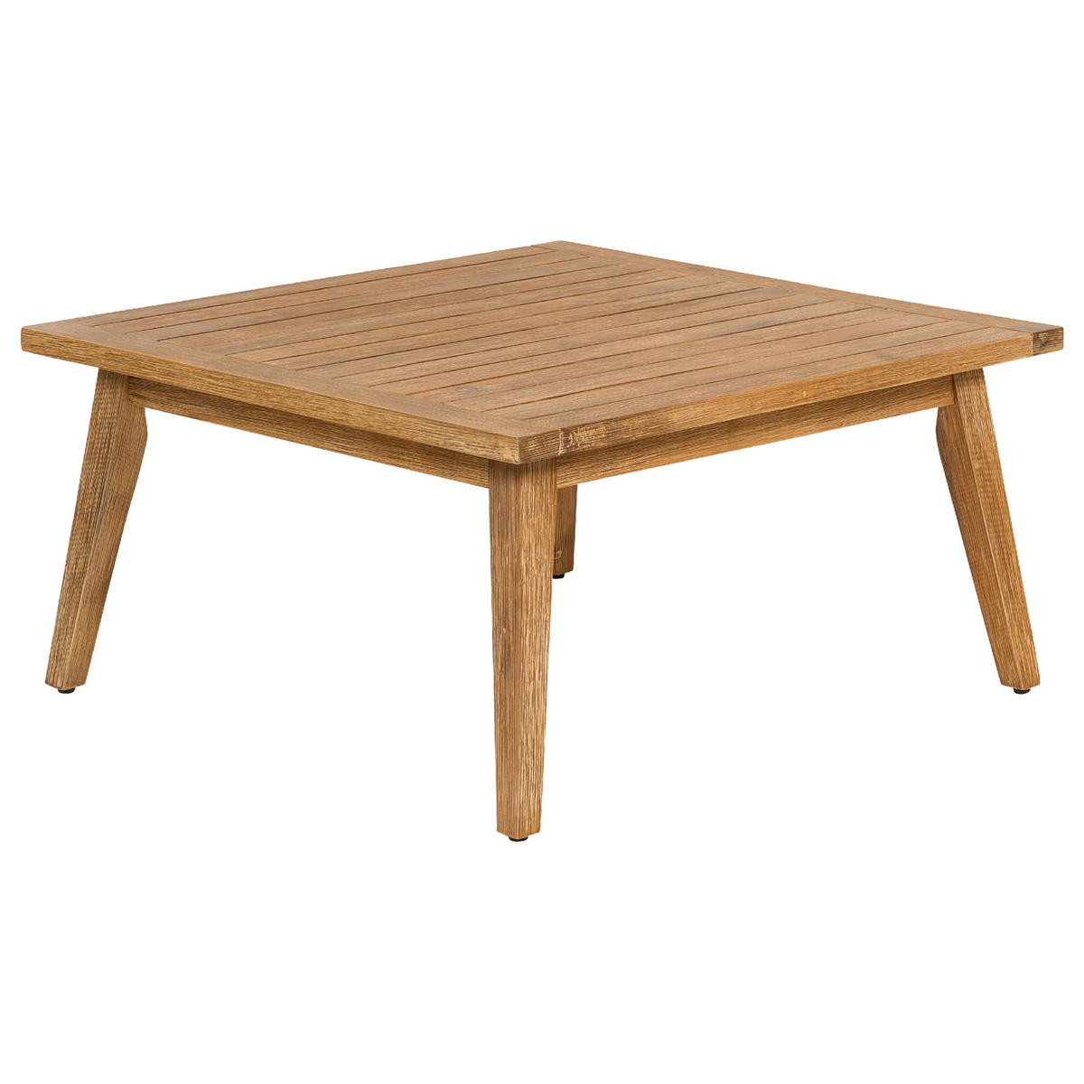 LOUNGE-SET 5-Sitzer Akazienholz Beige Alcamo - Beige, Holz - Beliani