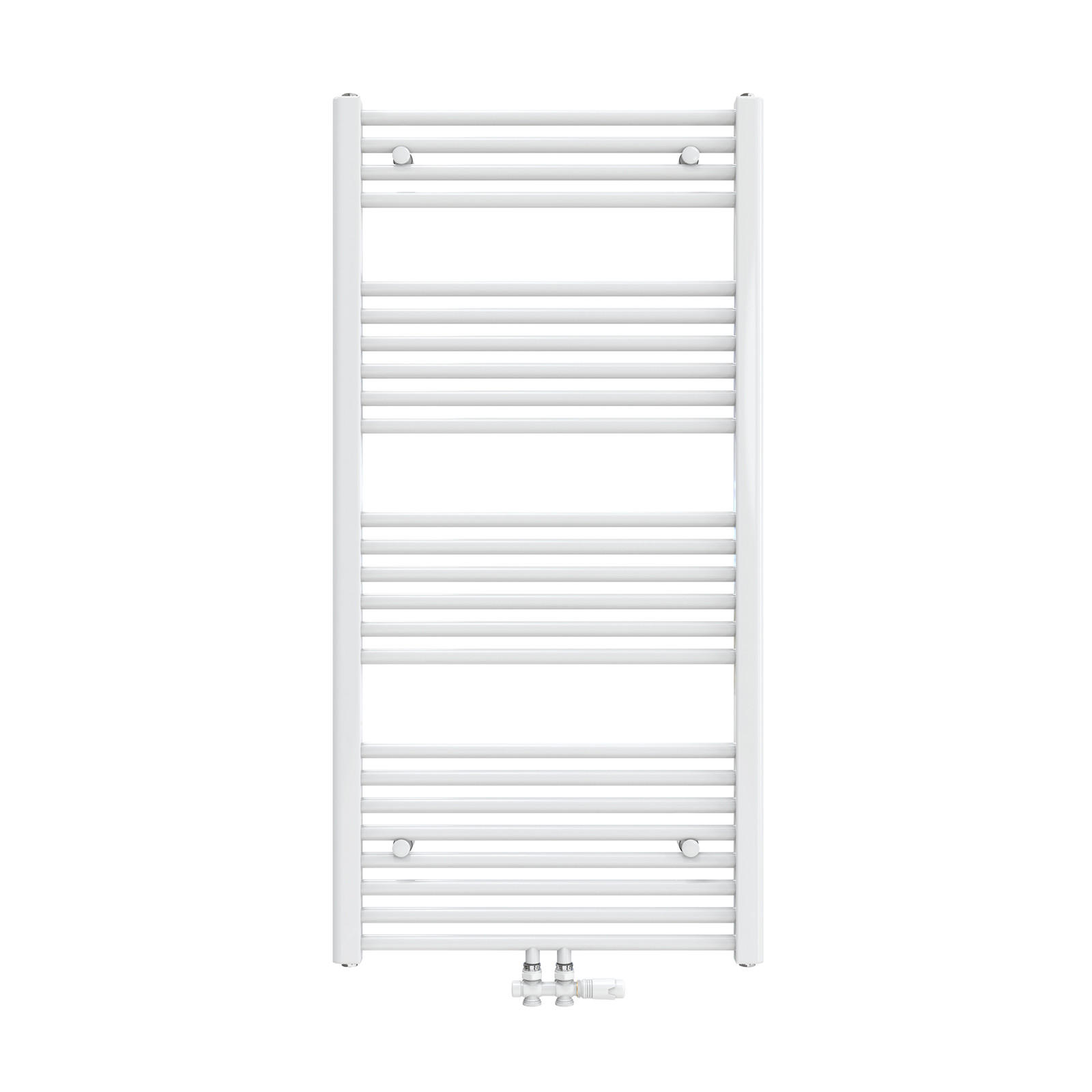 HEIZKÖRPER Handtuchheizkörper wasserführend 120/60/3 cm - Weiß, Metall (60/120/3cm) - EMKE