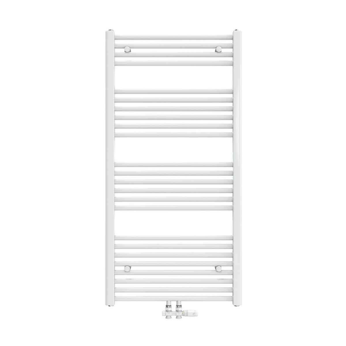 HEIZKÖRPER Handtuchheizkörper wasserführend 120/60/3 cm - Weiß, Metall (60/120/3cm) - EMKE