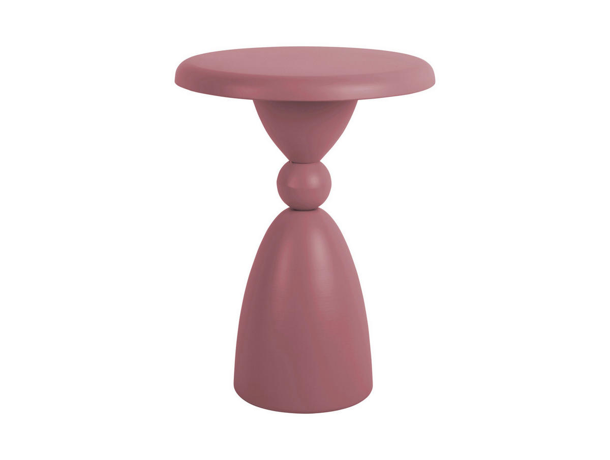 BEISTELLTISCH Folly Outdoor 34/34/46 cm - Pink, Metall (34/34/46cm) - Leitmotiv