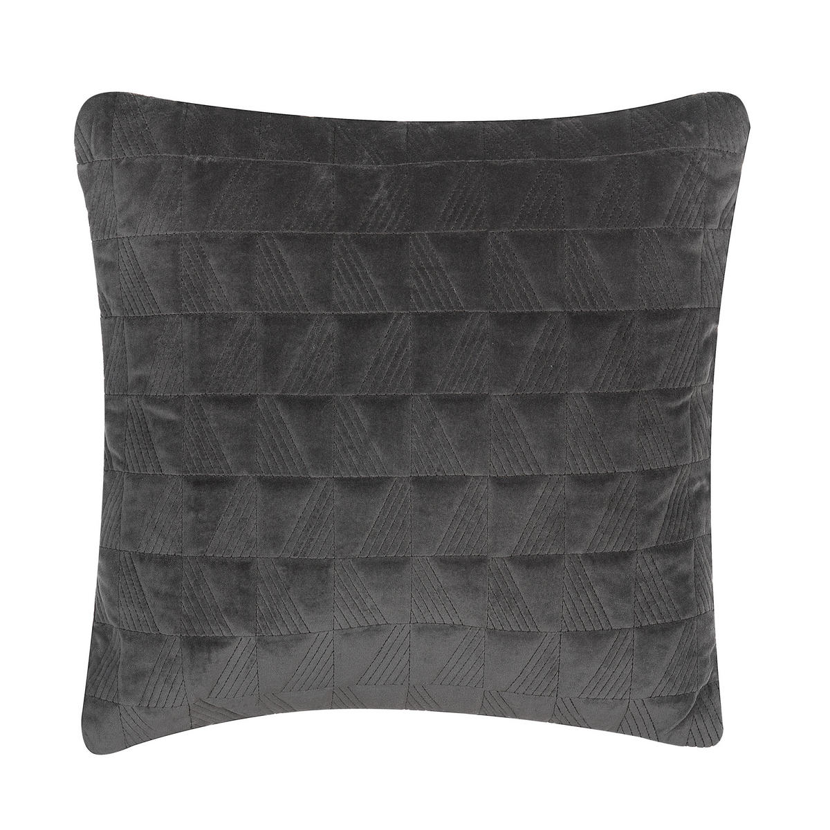 DEKOKISSEN 2er-Set Dunkelgrau 45/45 cm Lalam - Dunkelgrau, Naturmaterialien/Textil (45/45cm) - Beliani