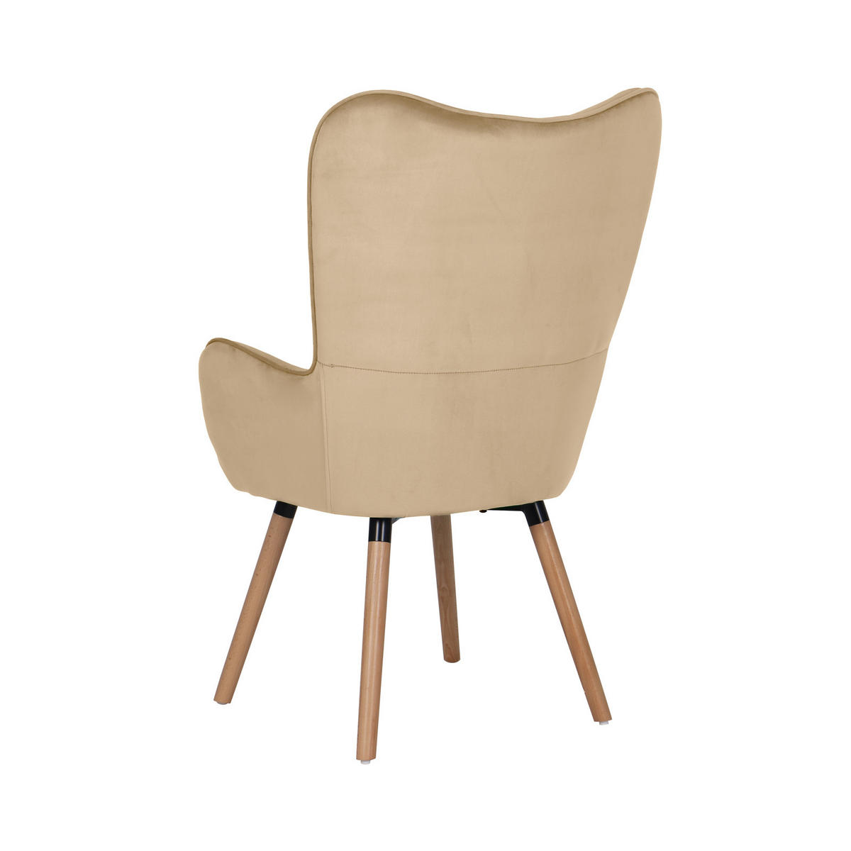 OHRENSESSEL CLEO Stoffbezug Beige - Beige, Textil (61/107/70cm) - SVITA