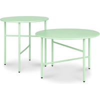 BEISTELLTISCH Finn 44/46 cm und 53/36 cm Mint (2tlg) - Mintgrün, Metall (0.1/53/36cm) - BoMoe