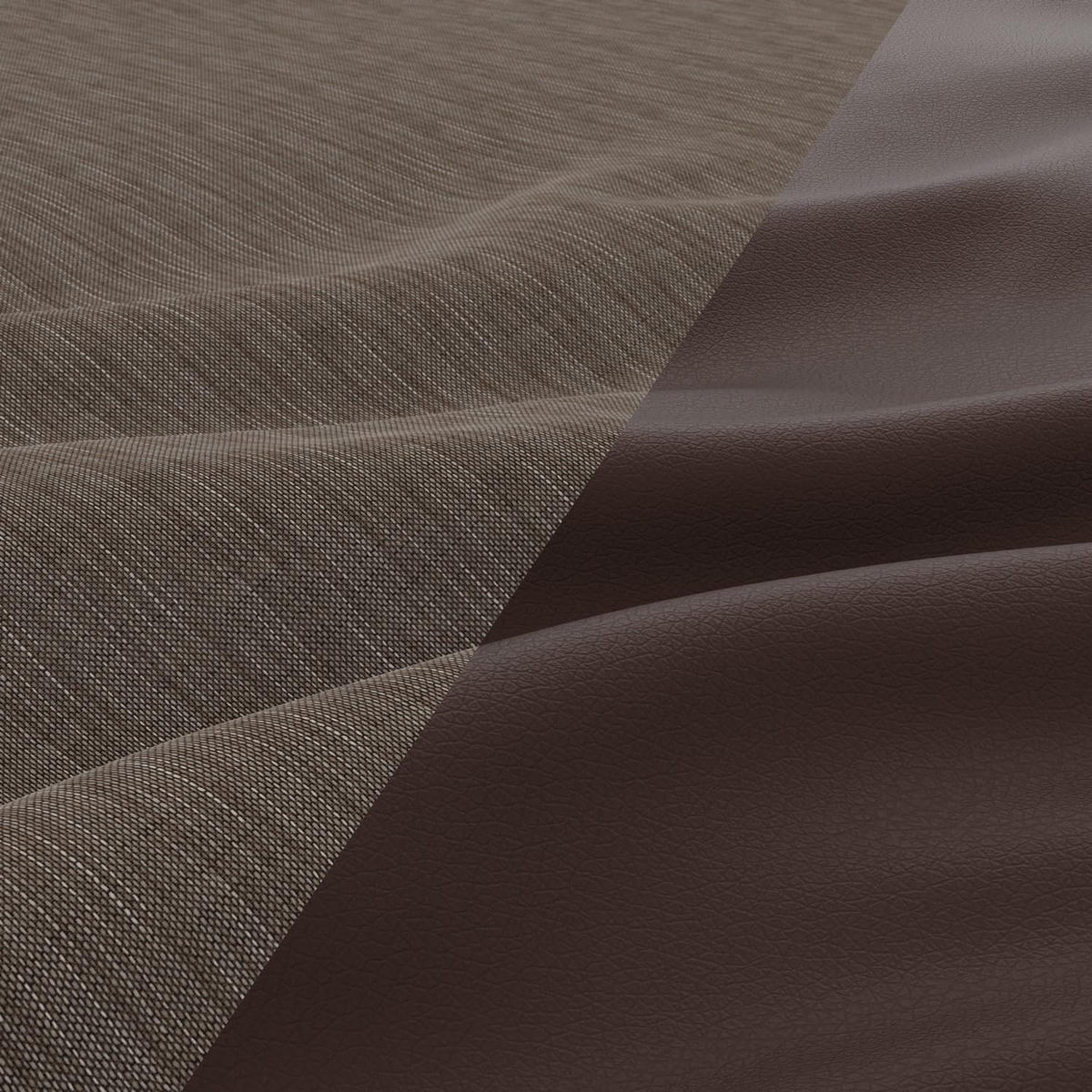 ECKSOFA MIT SCHLAFFUNKTION LUNA, Braun + Braun - Braun, Textil (231/140cm)