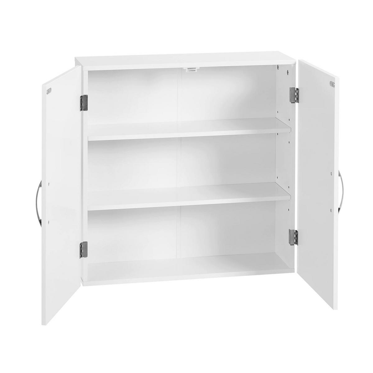 WANDSCHRANK BADEZIMMERSCHRANK - Weiß, Holzwerkstoff (18/60/60cm) - Hansiro