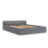 POLSTERBETT Solvo mit Stauraum 160/200 cm Grau im Neve Stoff - Schwarz/Naturfarben, Holz/Holzwerkstoff (160/200cm) - AltaBeds