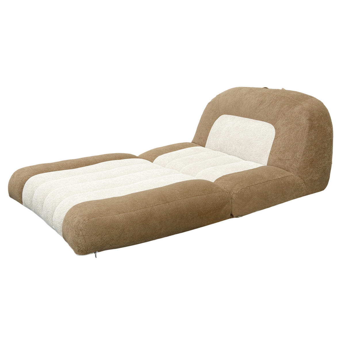 SCHLAFSESSEL Beige 100cm - Beige, Textil (100/96/90cm) - Vercart