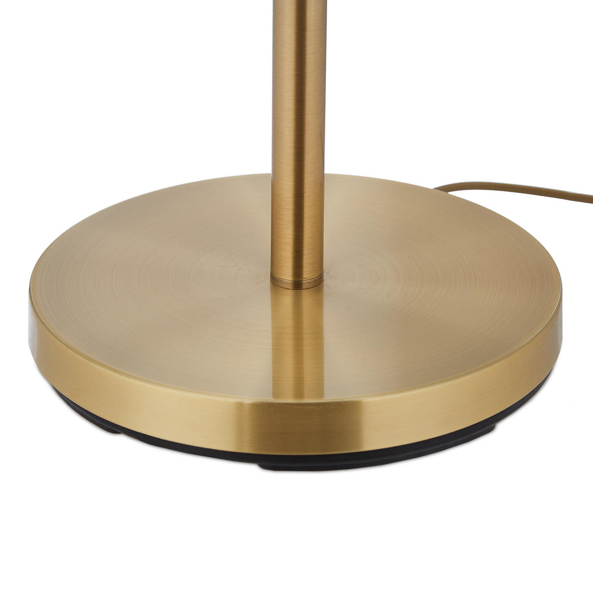 STEHLAMPE - Goldfarben, Kunststoff/Textil (43/43/156cm) - Relaxdays