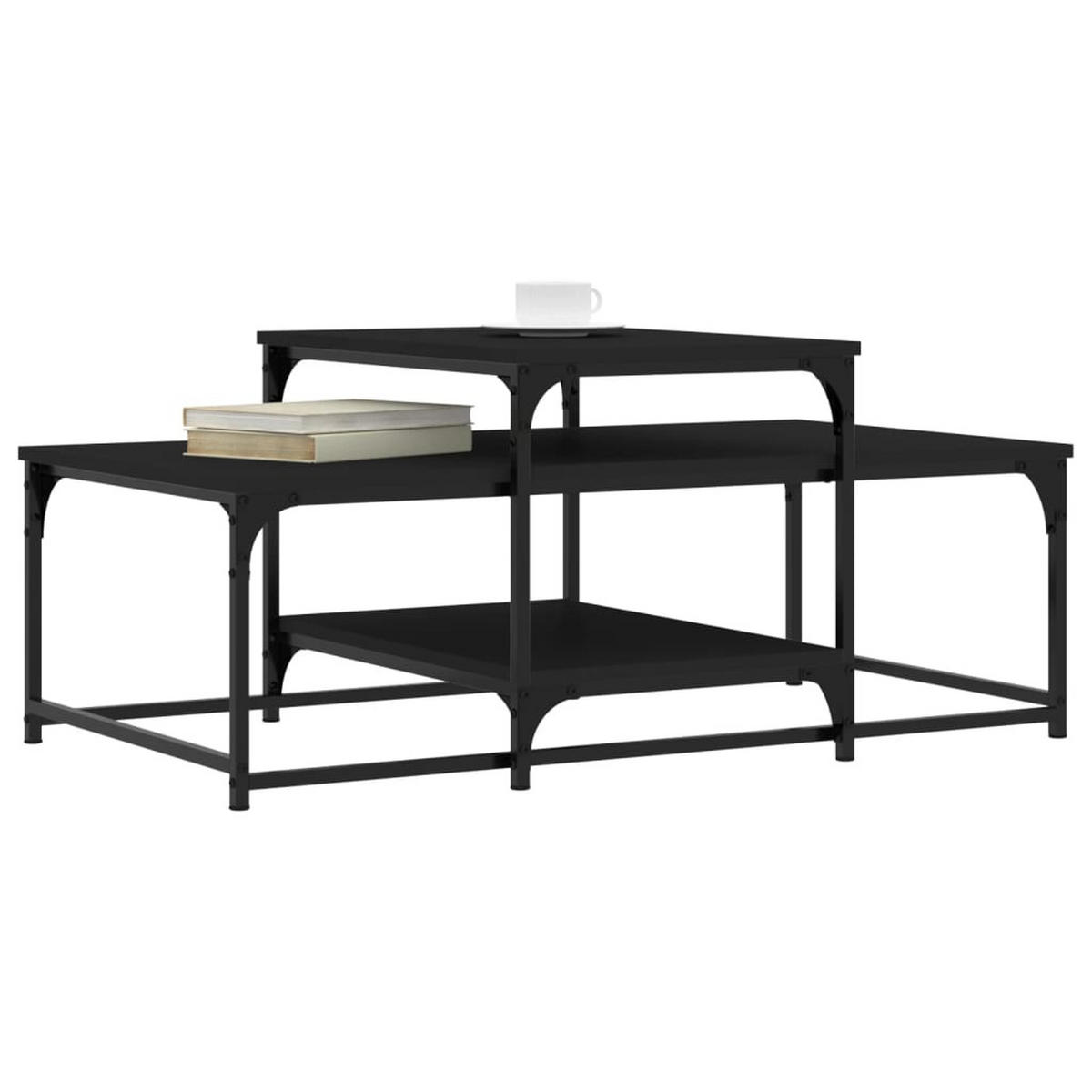 COUCHTISCH Schwarz 102x60x45 cm Holzwerkstoff - Schwarz, Holzwerkstoff (102/60/45cm) - furnicato