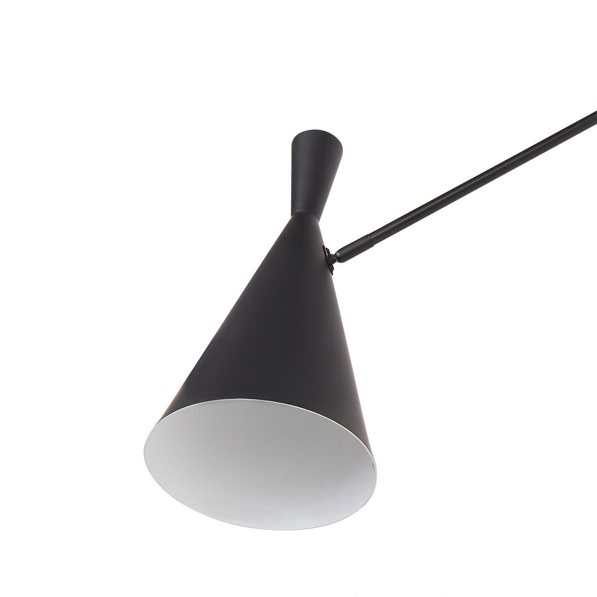 WANDLAMPE Schwarz Marisa - Schwarz, Metall (18/125/64cm) - Beliani