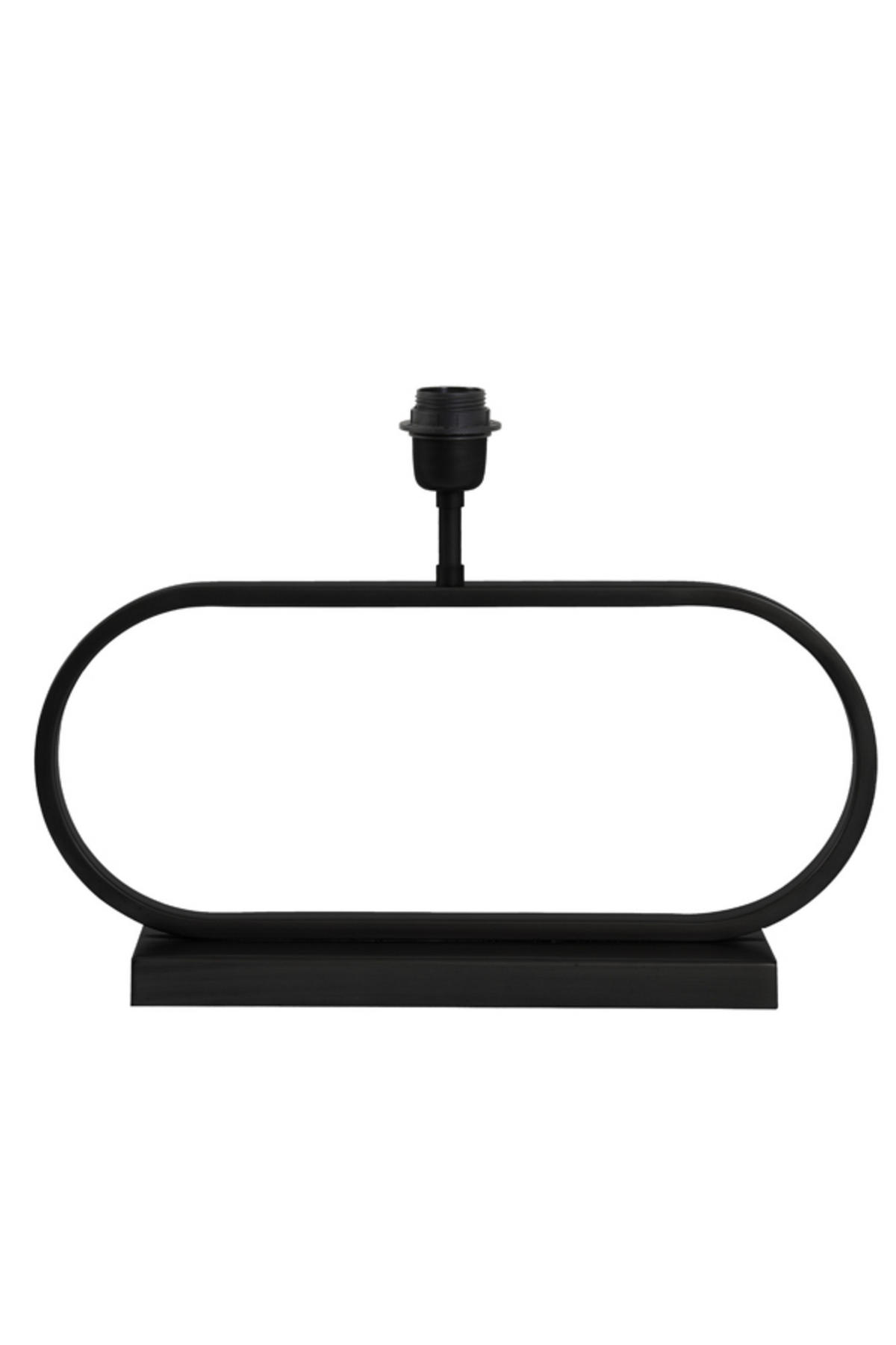LAMPENFUSS Jamiro Schwarz 47/13/29 cm - Schwarz, Metall (47/13/29cm) - Light & Living