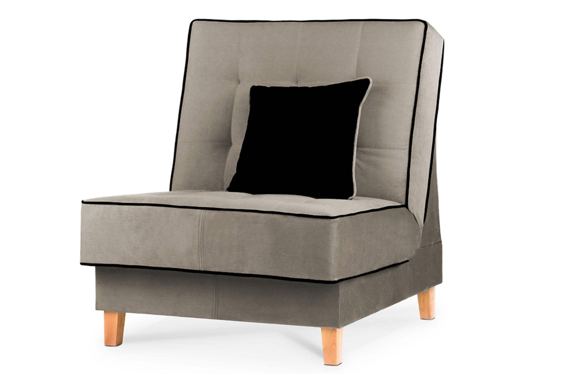 KLAPPSESSEL DOZER einem kleinen Bettkasten, Beige - Beige, Textil (80/94/93cm) - KONSIMO®