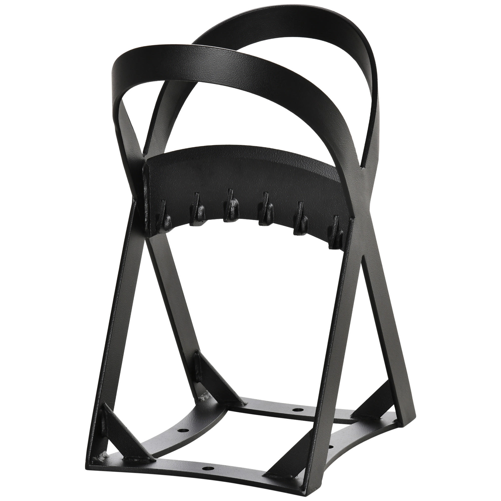 MANUELLER-HOLZSPALTER aus Karbonstahl, Schwarz - Schwarz, Metall (20.8/37.4/24.4cm) - Outsunny