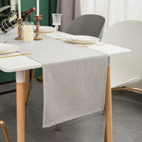 TISCHLÄUFER modern abwaschbar, wasserabweisend, Lotuseffekt, 30x120 cm, Hellgrau - Hellgrau, Textil (30/120cm)