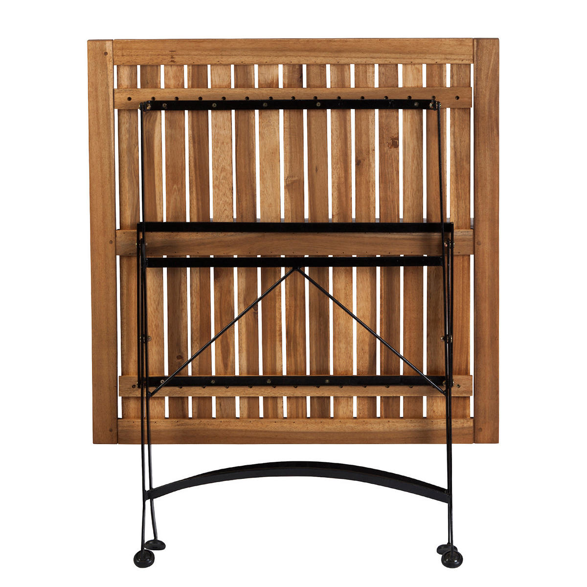 GARTENTISCH Parklife - Schwarz, Holz/Metall (80/80/76cm) - BUTLERS