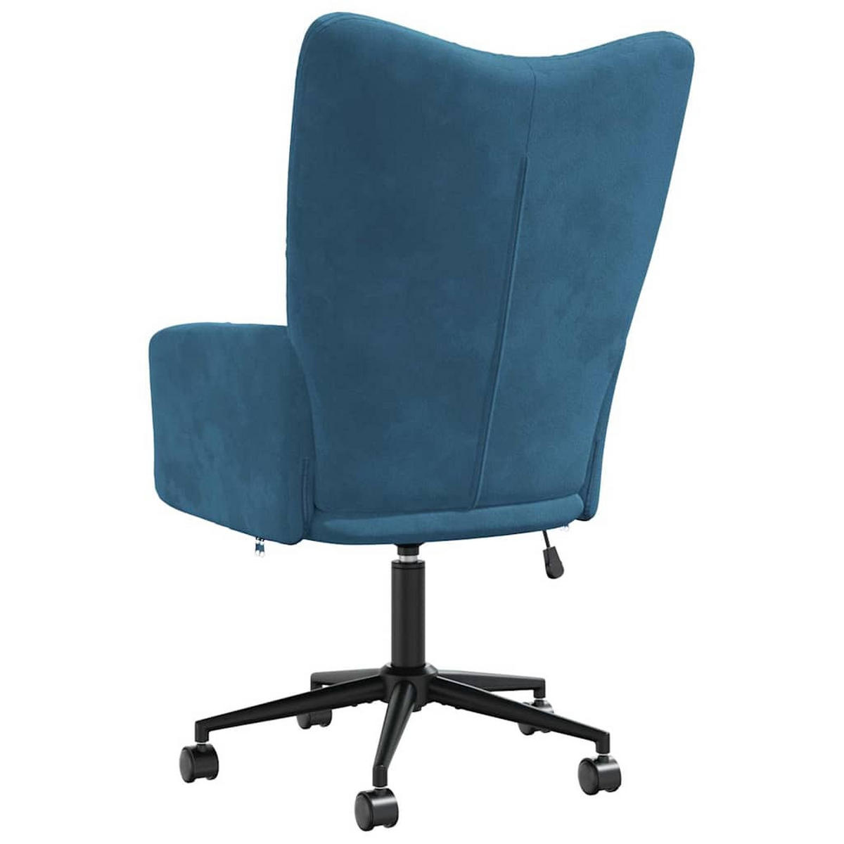 RELAXSESSEL Blau Samt - Blau, Naturmaterialen (69/102/61.5cm) - vidaXL