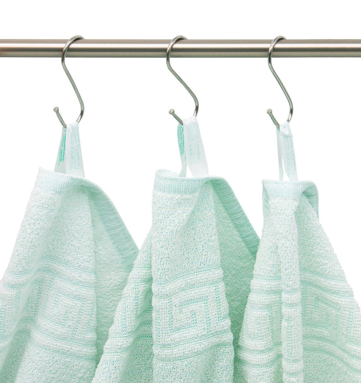 HANDTÜCHER, 10er-Set, 50x100 cm, 80% Baumwolle, 20% Polyester, Grün - Grün, Naturmaterialien (50/100cm) - Zollner