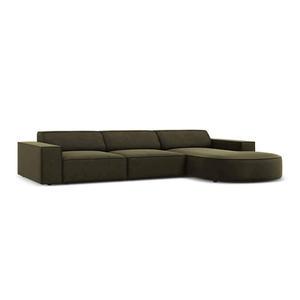 Thumbnail - Micadoni Ecksofa, Grün, Textil, 4-Sitzer, L-Form, 284x166 cm, Hergestellt in Europa, Oeko-Tex®, Wohnzimmer, Sofas & Couc...