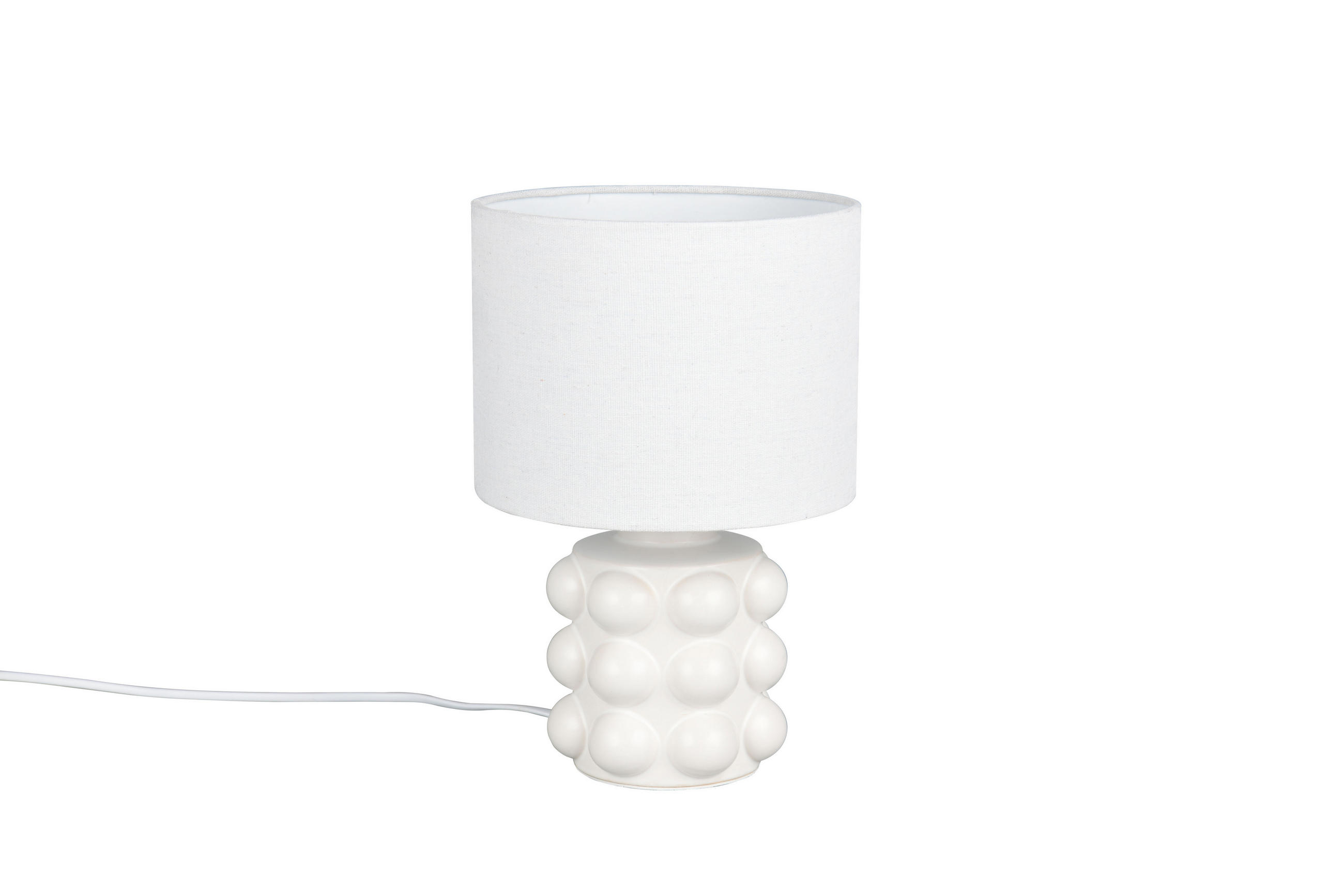 TISCHLAMPE KATE - Weiß - 20/20/30 cm - Weiß, Keramik (20/20/30cm) - Trio Leuchten