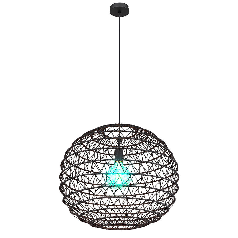 LED HÄNGELEUCHTE Metall Schwarz - Schwarz, Metall (59/59/120cm) - Globo Lighting