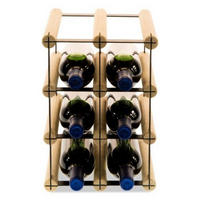 WEINREGAL Vinotega Mod Metal 32,5x22,5x24,5 cm 2x3 Flaschen Massives Kiefernholz Natur - Naturfarben, Holz (22.5/32.5/24.5cm) - PROREGAL