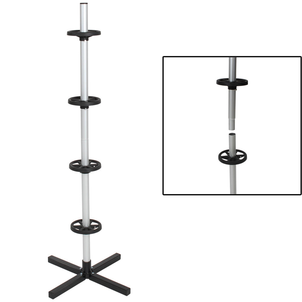 FELGENBAUM ,einfache Montage,grau - Grau, Metall (50/130/50cm) - tectake