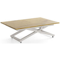 COUCHTISCH Axen höhenverstellbar ausziehbar, Eiche Braun 120-160/80/38-75 cm - Kaschmir/Eichefarben, Holzwerkstoff/Metall (80/160/75cm) - WFL GROUP