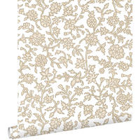 TAPETE Blumenmuster 50 x 900 cm - Beige, Papier (50/900cm) - ESTAhome
