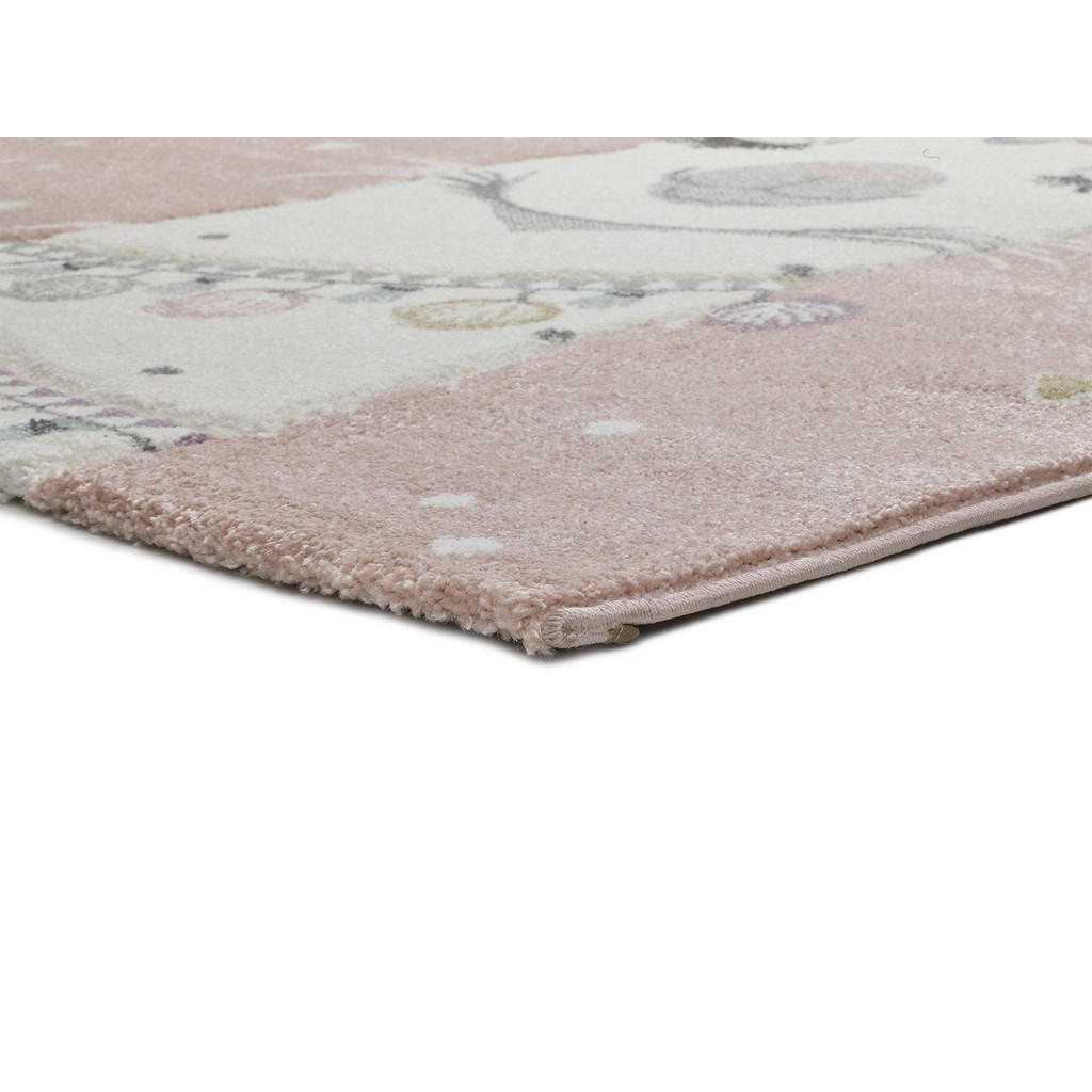 Thumbnail - Atticgo Kinderteppich, Pink, Textil, Tiere, Rechteckig, 120x170 cm, Oeko-Tex® Standard 100, in verschiedenen Größen erhä...