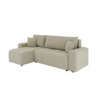 ECKSOFA Nolani mit Schlaffunktion & Bettkasten – Modern & Bequem - Beige, Kunststoff (248/145cm) - Panda Möbel