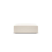 POUF Kaelle aus Samt leichtes beige - Creme, Textil (80/38/100cm) - Micadoni