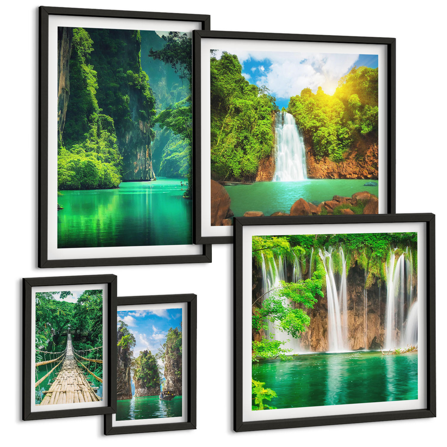 Tulup Bilder Schwarz 40x60 cm