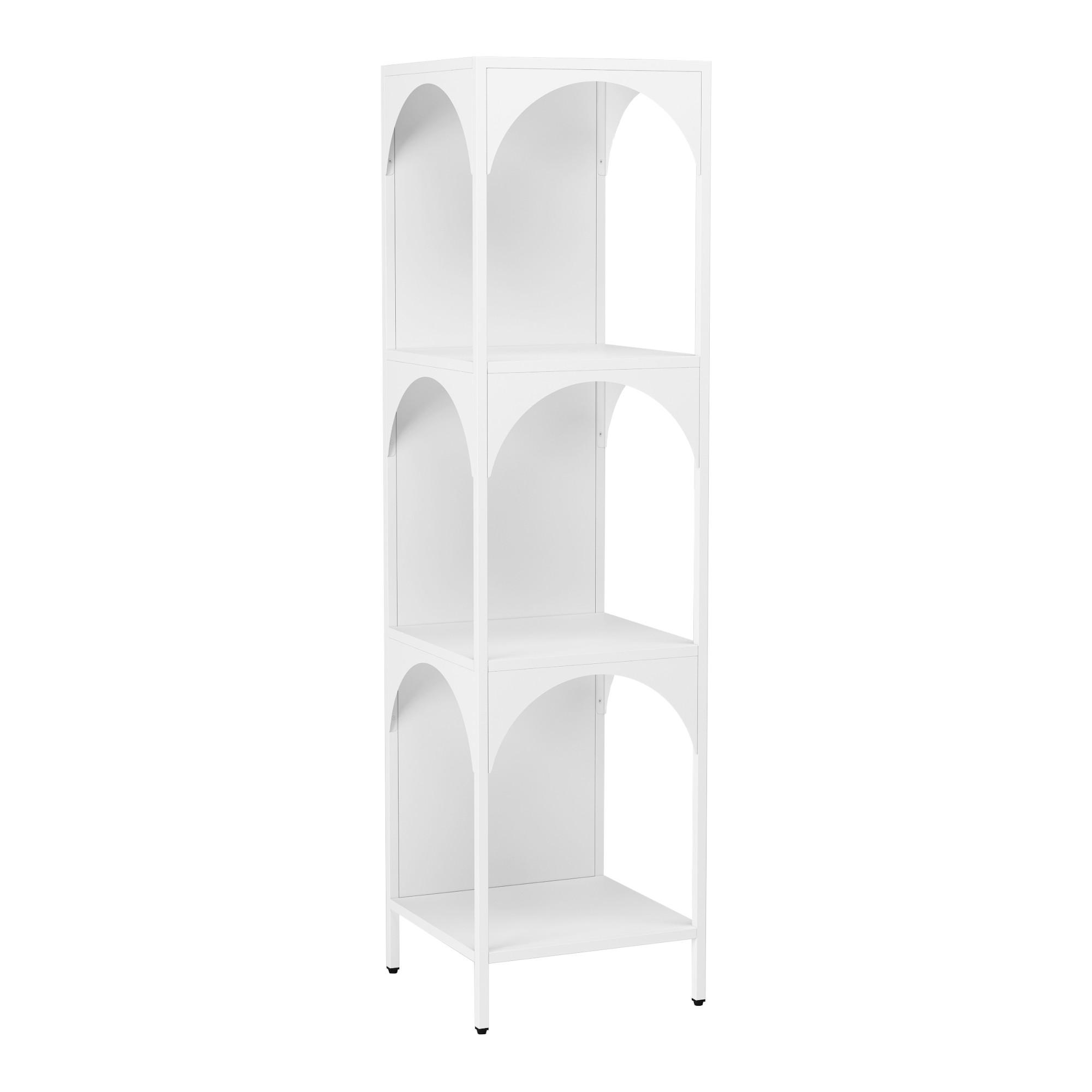 STANDREGAL Akaa - Weiß, Metall (35/133/35cm) - [en.casa]