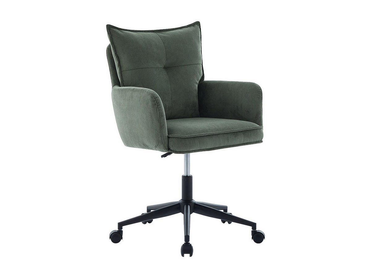 BÜROSTUHL ohne Armlehnen - 59.5 cm x 64 cm - stoff - grün Bataru - Grün, Textil (59.5/88/64cm) - Vente-Unique