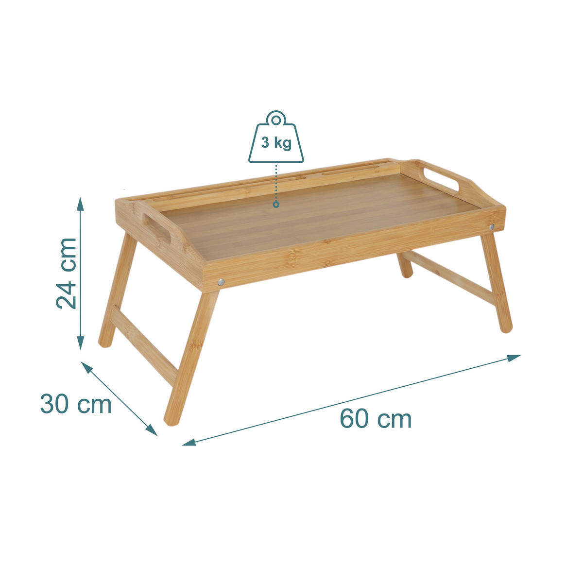 PODNOS - svetlohnedá, drevo/kompozitné drevo - Relaxdays
