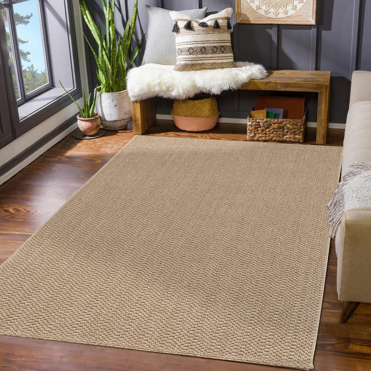 OUTDOORTEPPICH Boho Beige 240 x 340 cm - Beige, Kunststoff (240/340cm) - TT Home
