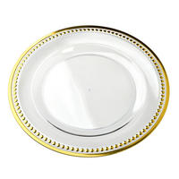SERVIERTELLER Blanche Golden 33/33/1.5cm Plastik - Goldfarben, Kunststoff (33/1.5/33cm) - Mondex