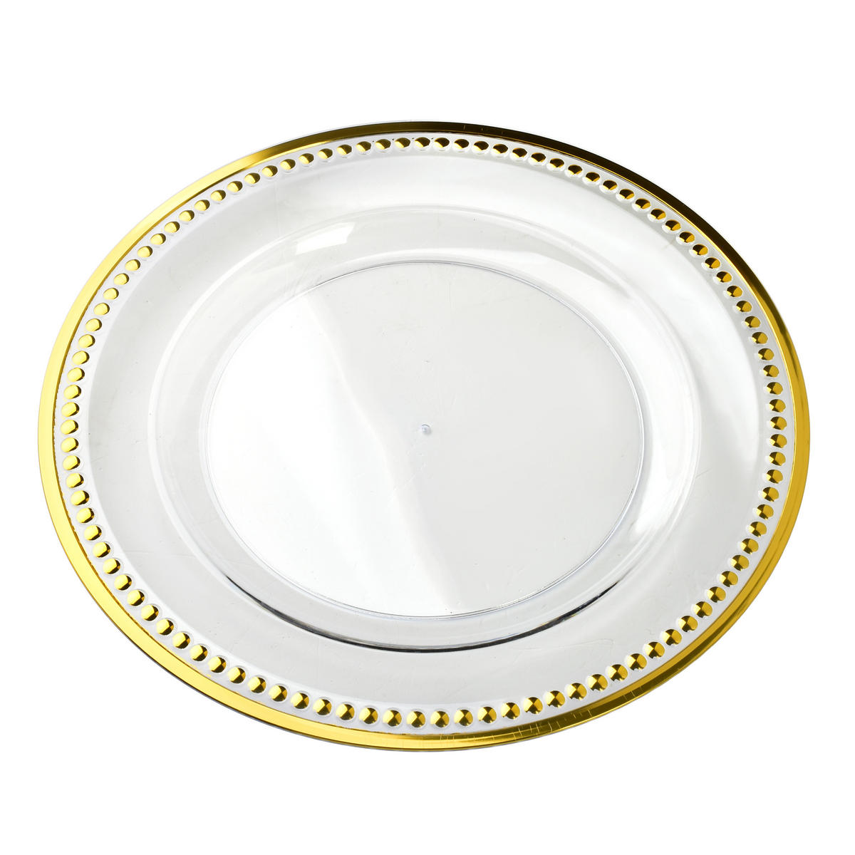 SERVIERTELLER Blanche Golden 33/33/1.5cm Plastik - Goldfarben, Kunststoff (33/1.5/33cm) - Mondex