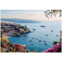 FOTOTAPETE Meer Stadt Ozean Natur 350x250 - Multicolor, Papier (350/250cm) - Wallarena