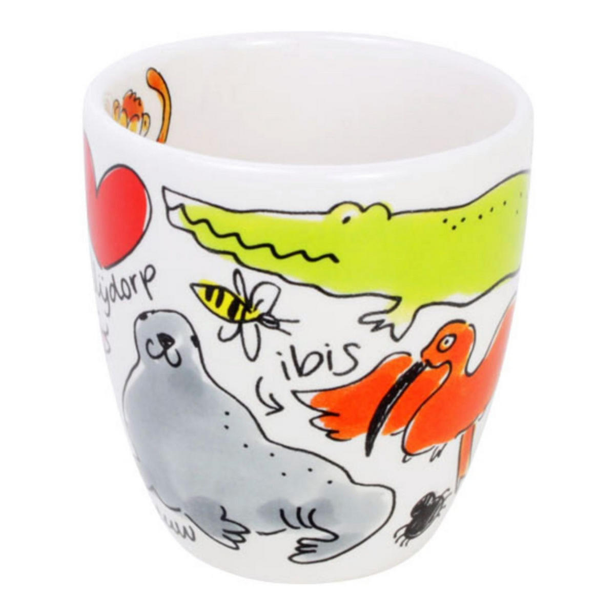 MINI-BECHER Blijdorp Tierpark in Bunt - 200 ml - Multicolor, Keramik (0.2L) - Blond Amsterdam