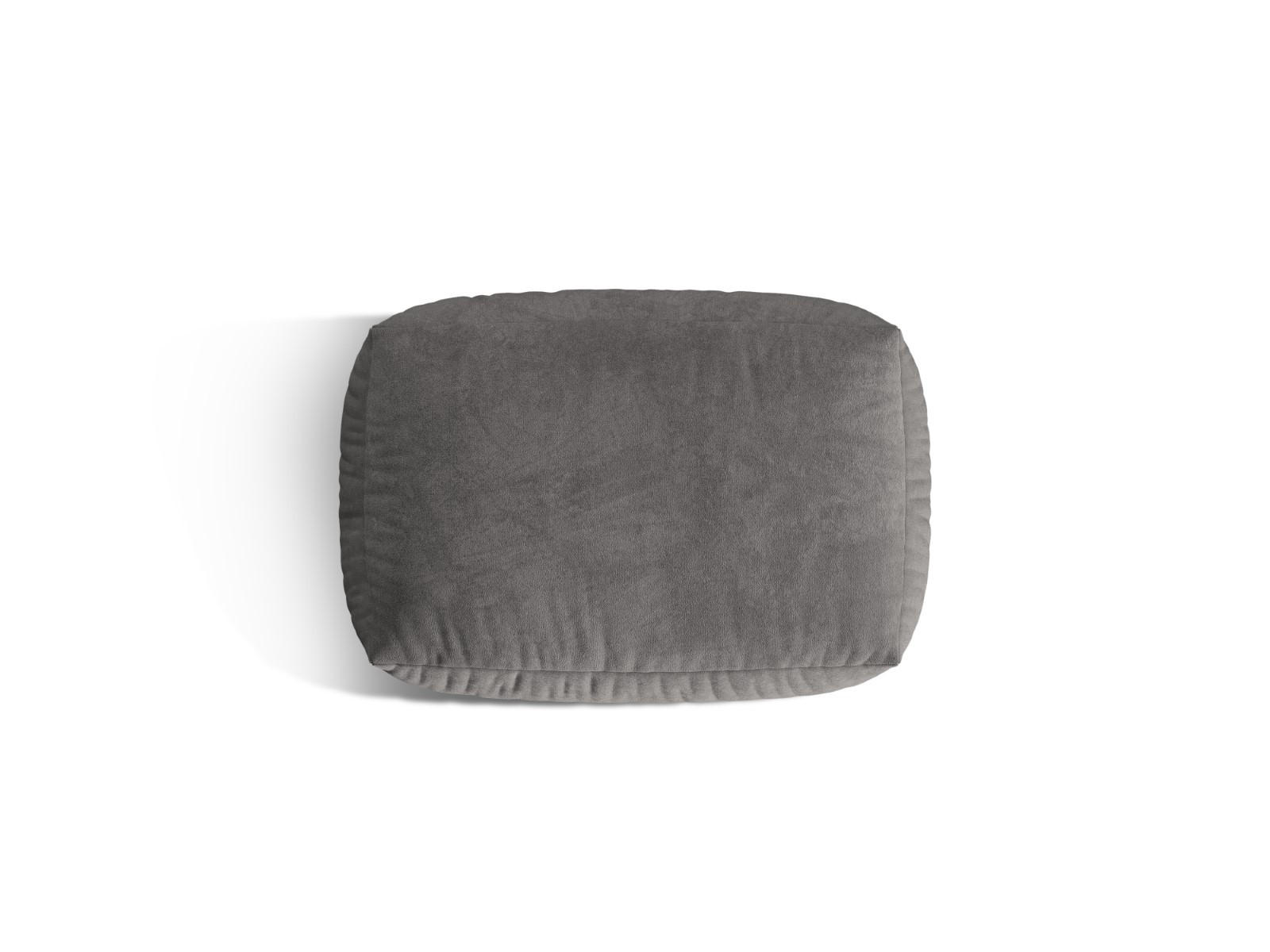 Thumbnail - Micadoni Pouf, Grau, Textil, 1-Sitzer, 65x44x95 cm, Hergestellt in Europa, Oeko-Tex®, Wohnzimmer, Hocker, Poufs