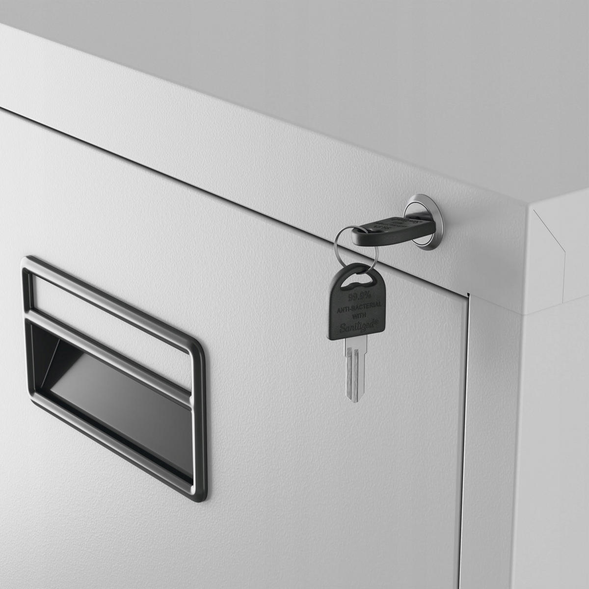 AKTENSCHRANK mit 5 Schubladen SARA V5 - Grau, Metall (46/162/62cm) - Jan Nowak