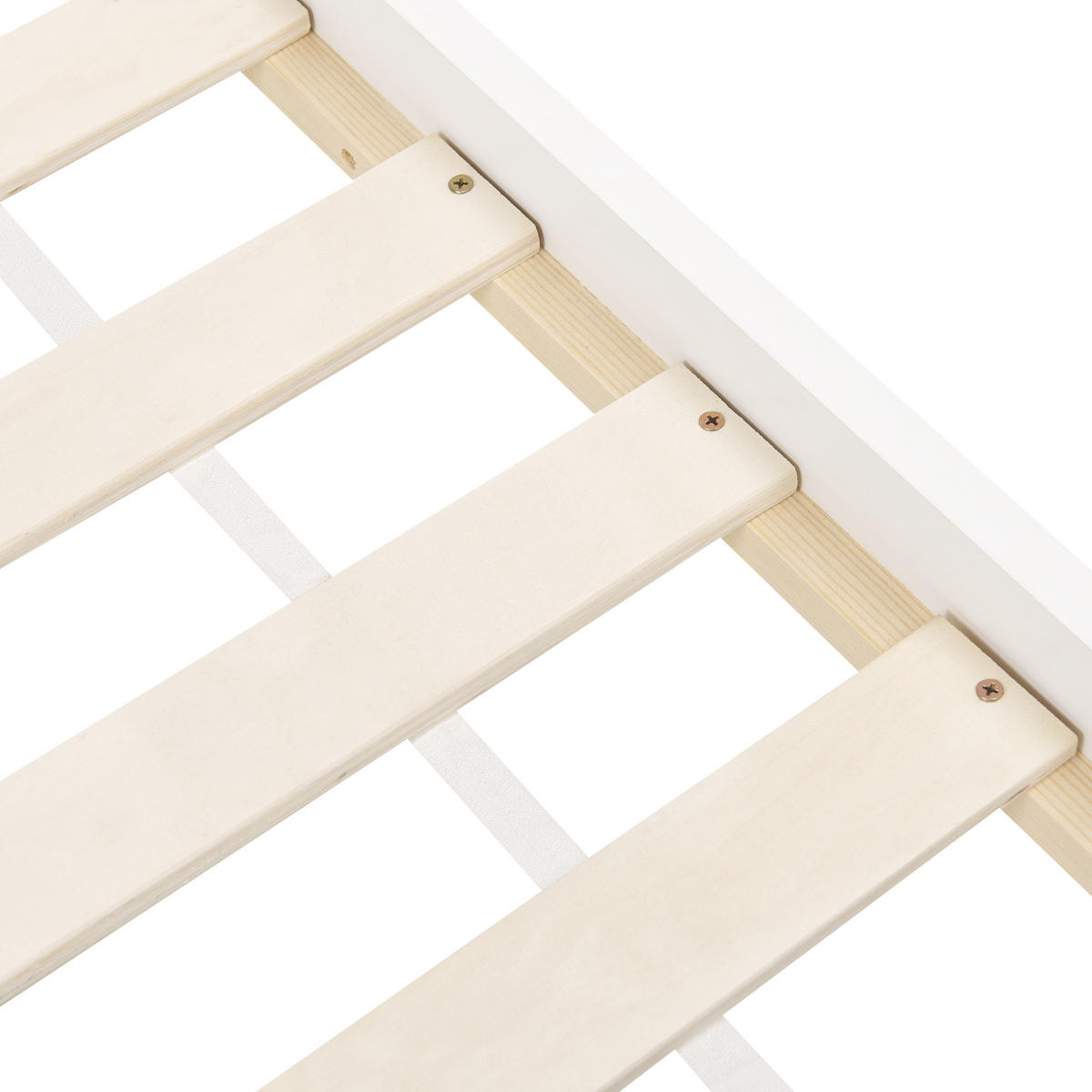 KINDER-HAUSBETT Weiß 90-200 cm Tosse - Weiß, Holz (90/200cm) - Beliani