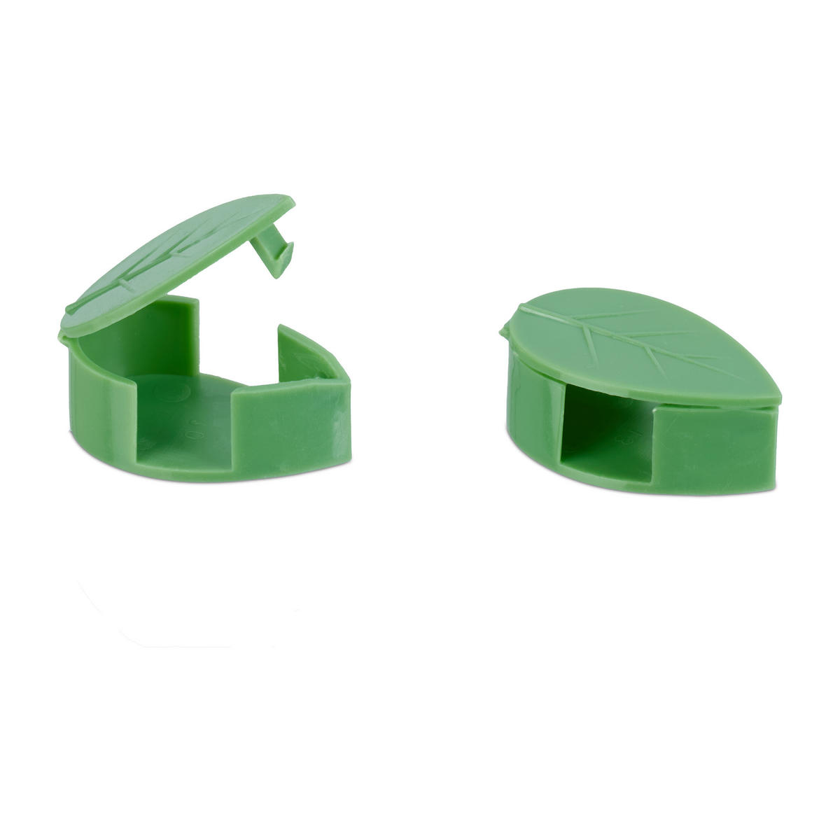 140XPFLANZENCLIPS - Grün, Kunststoff (2/3/1cm) - Relaxdays