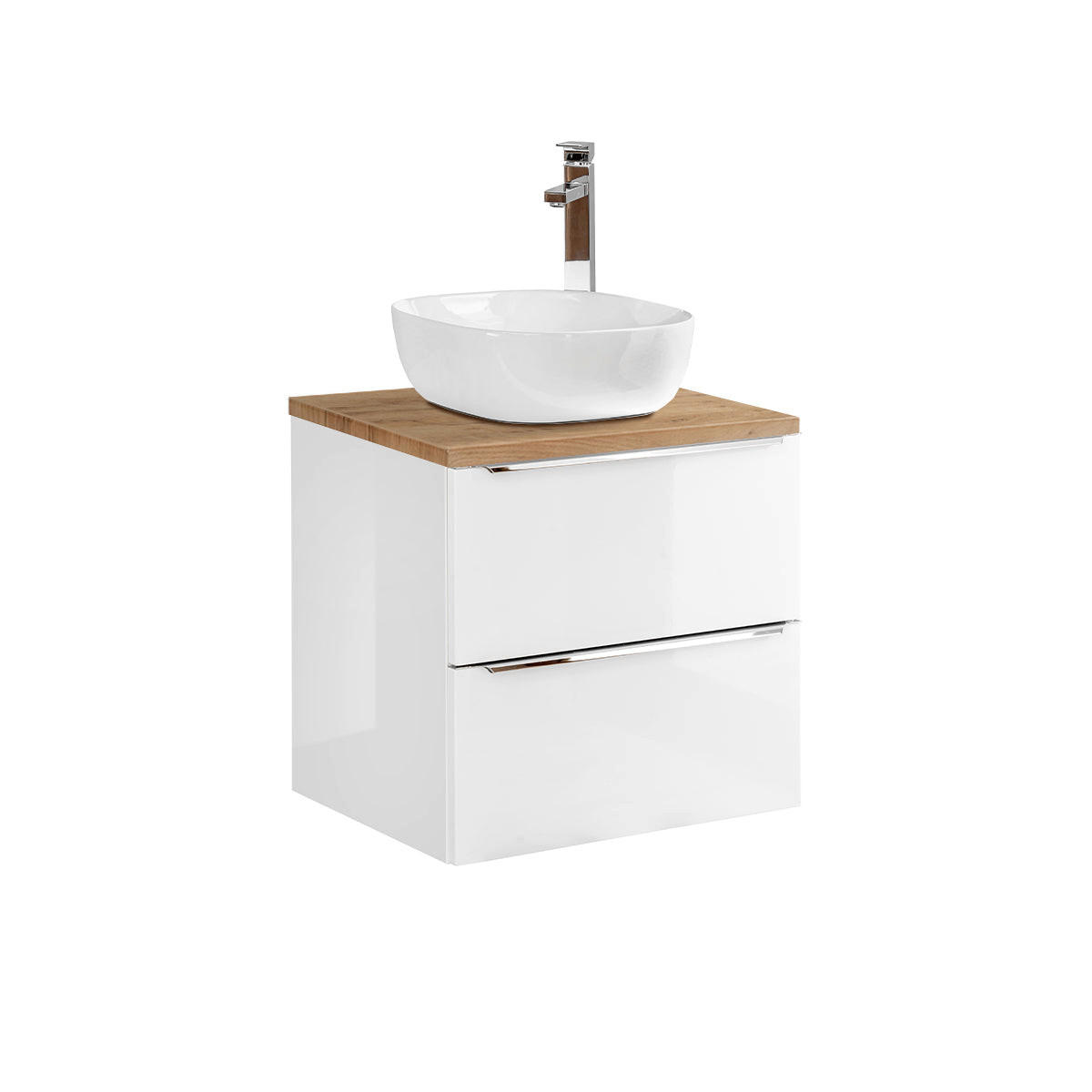 WASCHTISCH 60.4cm April Weiß - Weiß, Holzwerkstoff (60.4/59/46cm) - Petits-meubles