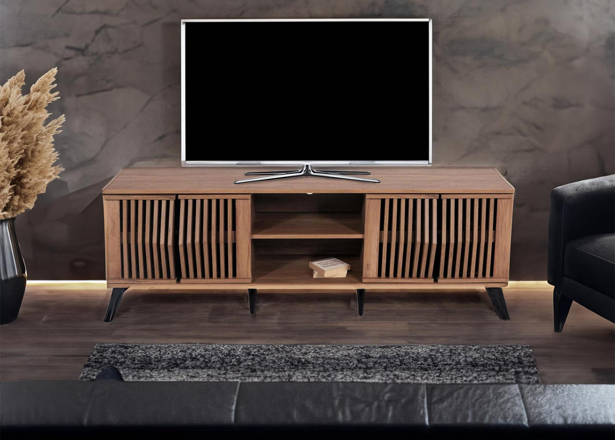 TV-RACK Braun - Braun, Holz (166/55/41cm) - MCW