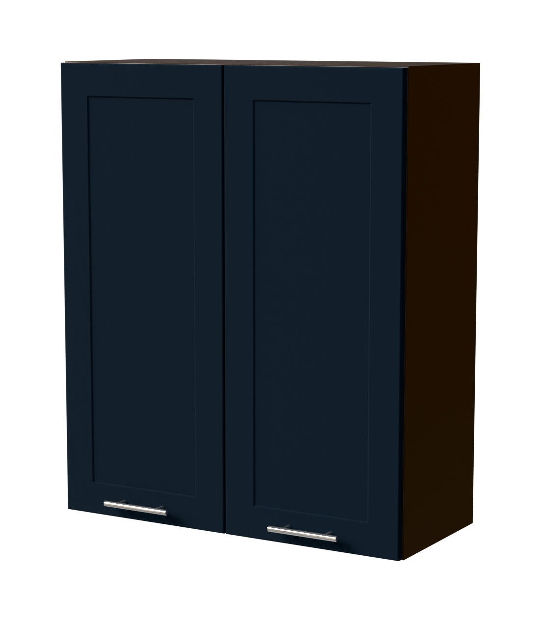 HÄNGESCHRANK Oslo W4/80 Lava / Indigo Matt 80 / 32,5 / 96cm - Dunkelgrau/Dunkelblau, Holz/Holzwerkstoff (80/96/32.5cm) - Feldmann-Wohnen