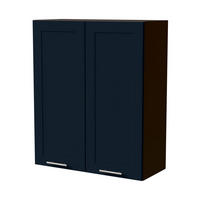 HÄNGESCHRANK Oslo W4/80 Lava / Indigo Matt 80 / 32,5 / 96cm - Dunkelgrau/Dunkelblau, Holz/Holzwerkstoff (80/96/32.5cm) - Feldmann-Wohnen